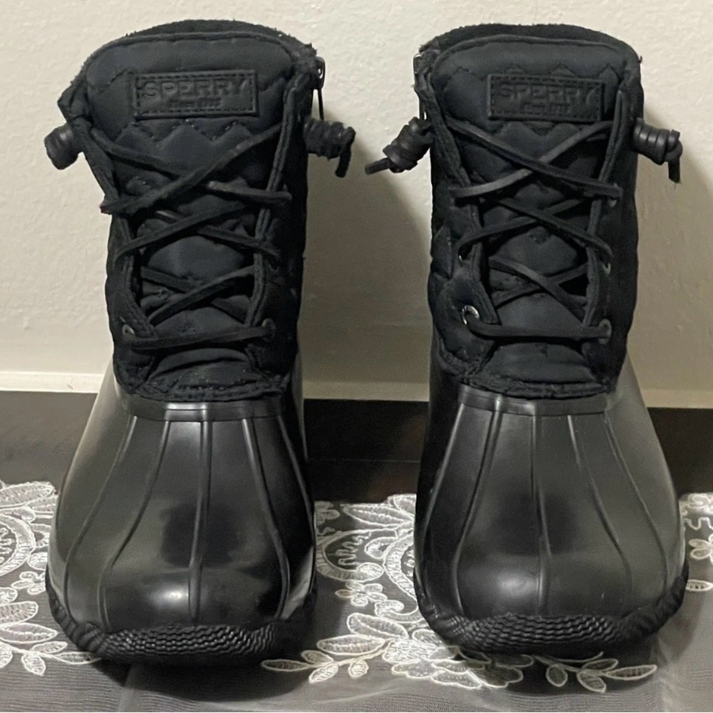 Sperry Black Waterproof Boots